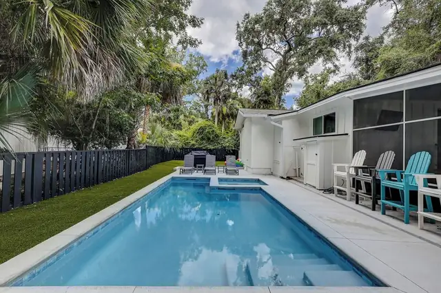 Pool of this home in Forest Beach