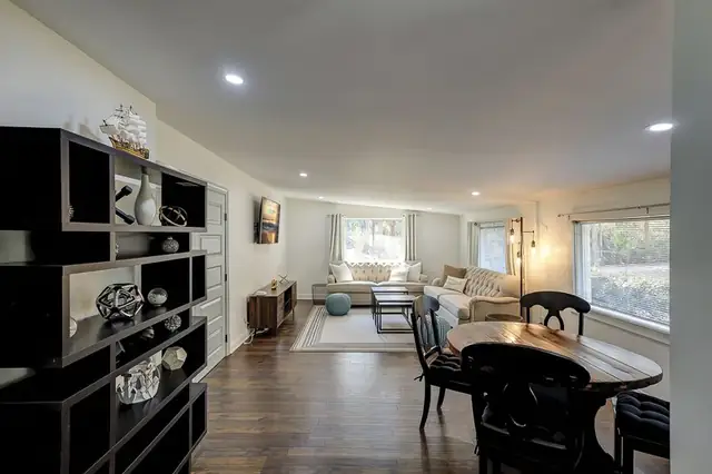 Living room of this home in Forest Beach