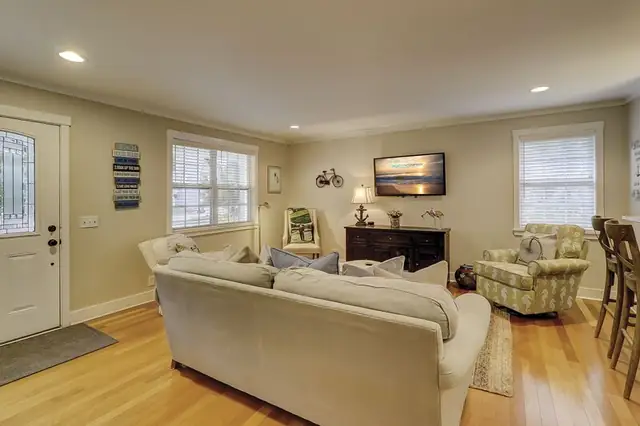 Living room of this home in Forest Beach