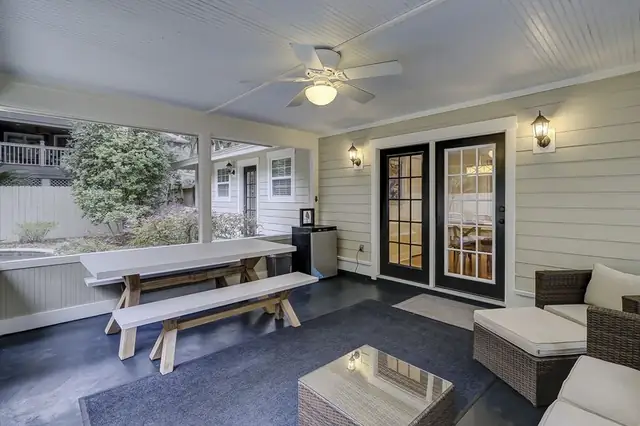 Balcony of this home in Forest Beach
