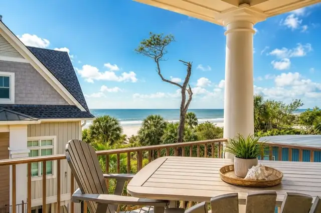 Balcony of this home in Forest Beach