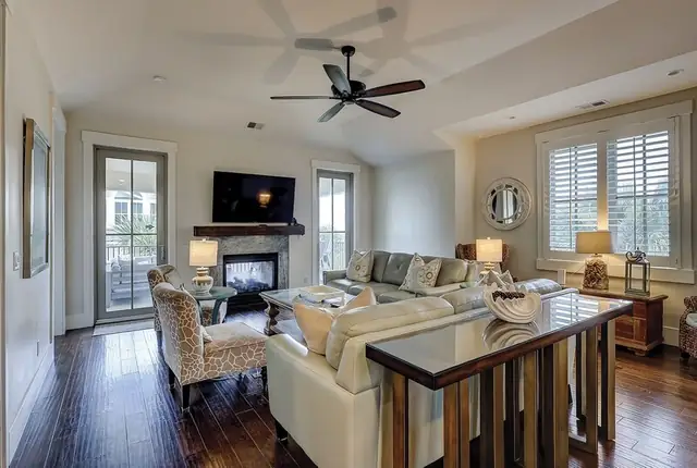 Living room of this home in Forest Beach