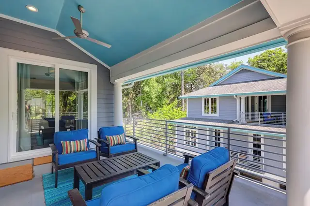 Balcony of this home in Forest Beach