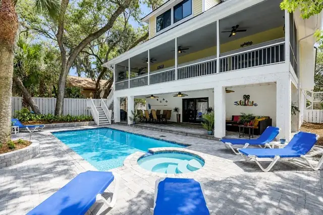 Outside of this home in Forest Beach