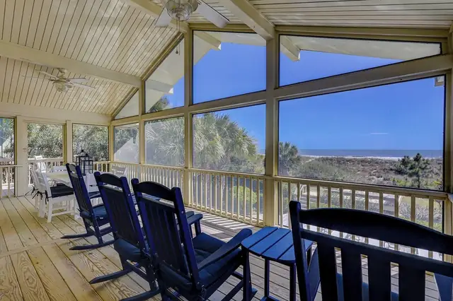 Balcony of this home in Forest Beach