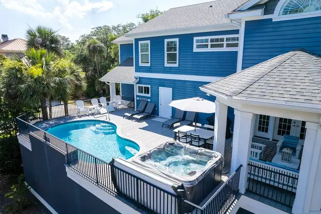 Pool of this home in Forest Beach