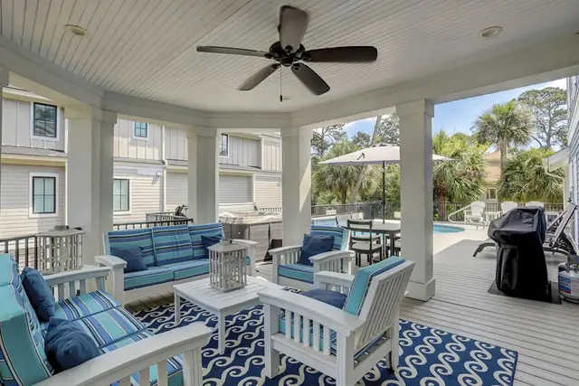 Balcony of this home in Forest Beach