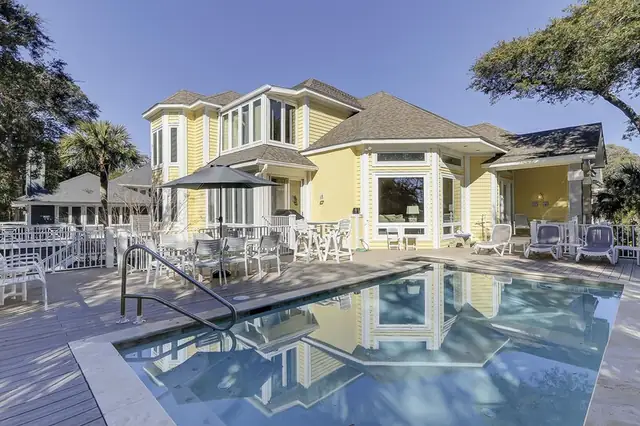 Pool of this home in Forest Beach