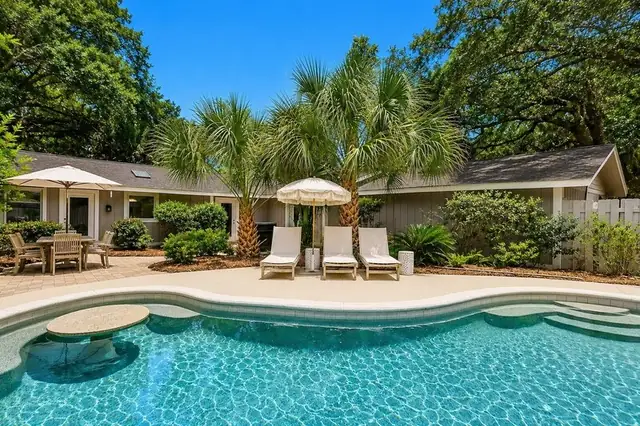 Pool of this home in Forest Beach
