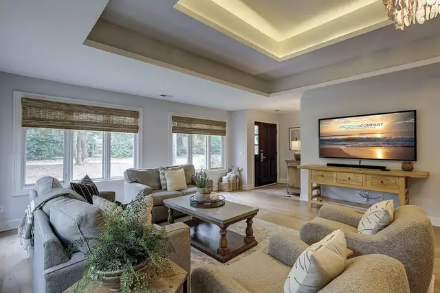Living room of this home in Forest Beach