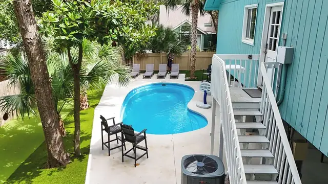 Pool of this home in Forest Beach