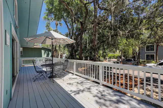 Balcony of this home in Forest Beach