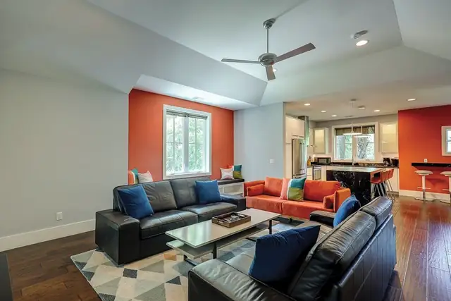 Living room of this home in Forest Beach