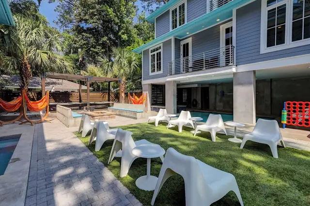 Balcony of this home in Forest Beach