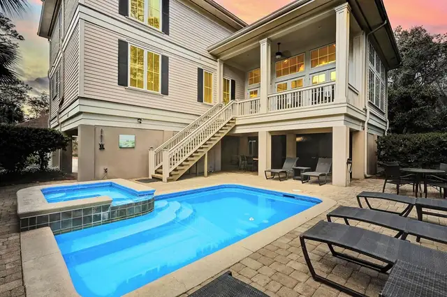 Outside of this home in Forest Beach