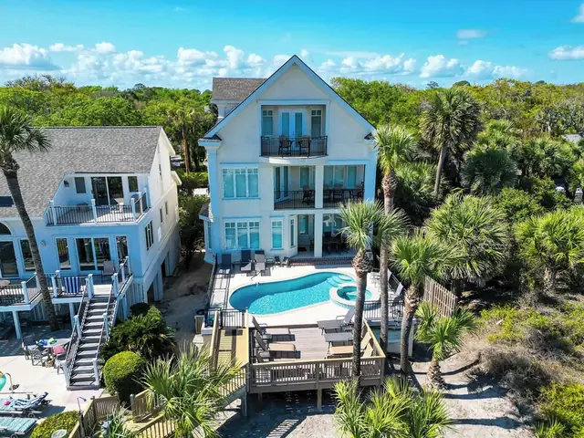 Outside of this home in Forest Beach