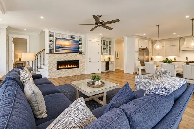 Living room of this home in Forest Beach