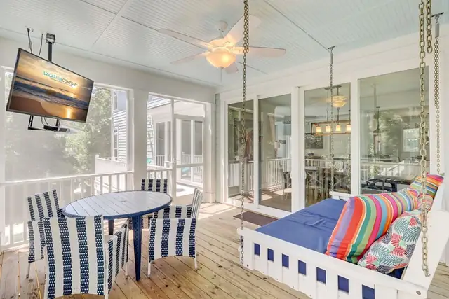 Balcony of this home in Forest Beach