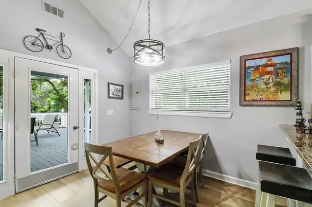 Dining area of this home in Forest Beach