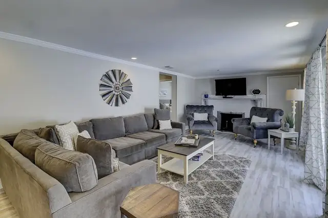 Living room of this home in Forest Beach