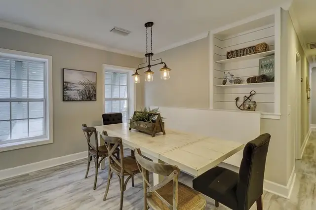 Dining area of this home in Forest Beach