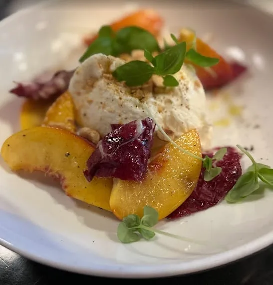 Plated dessert from a private chef on Hilton Head Island
