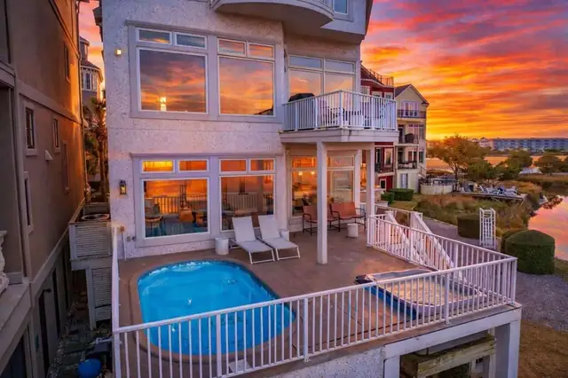Outside of this home on Hilton Head