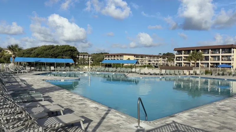 The pool area at Hilton Head Island Beach & Tennis Resort