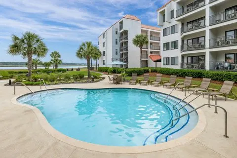 The pool at Marriott’s Harbour Point and Sunset Pointe