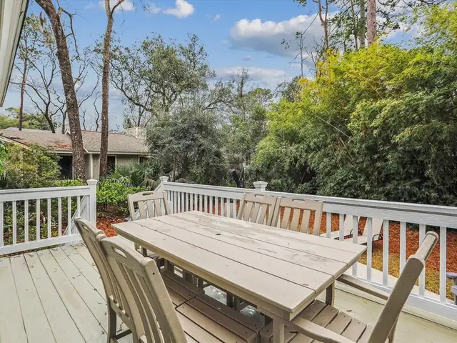 Balcony of this home in Palmetto Dunes