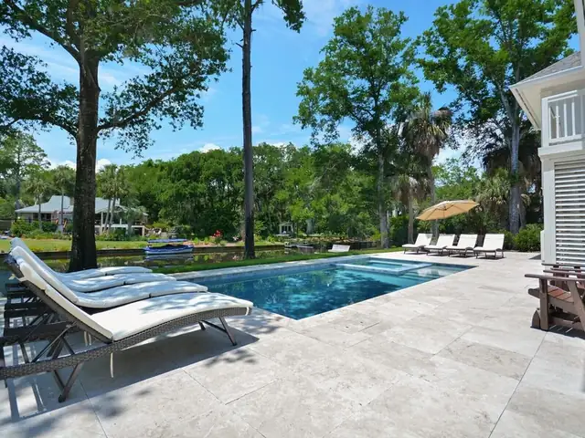 Pool of this home in Palmetto Dunes