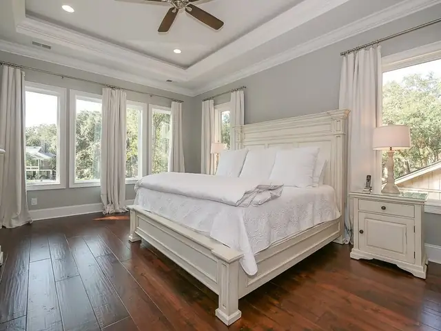 Bedroom of this home in Palmetto Dunes