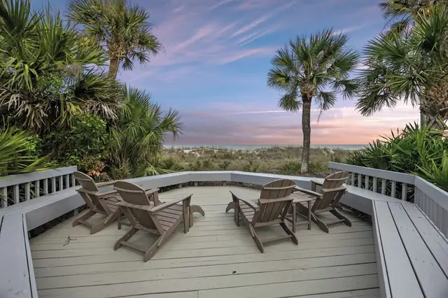 Balcony of this home in Palmetto Dunes