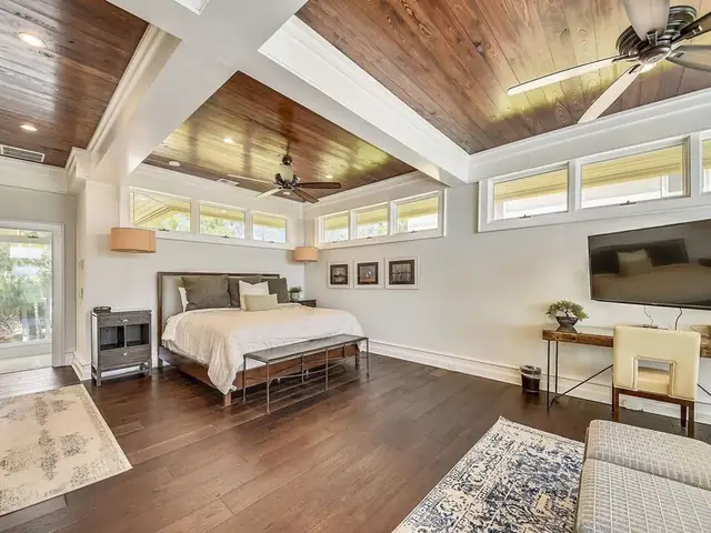 Bedroom of this home in Palmetto Dunes