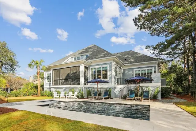 Outside of this home in Palmetto Dunes