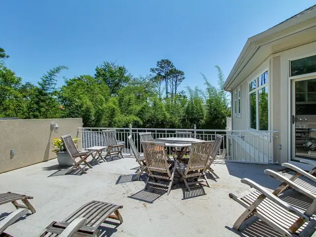 Balcony of this home in Palmetto Dunes