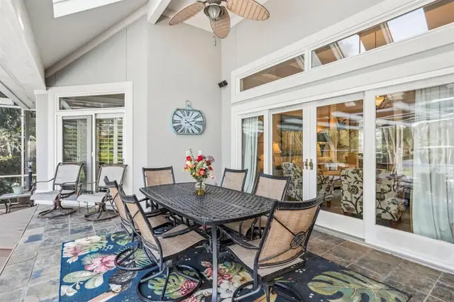 Balcony of this home in Palmetto Dunes