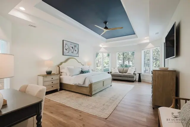 Bedroom of this home in Palmetto Dunes