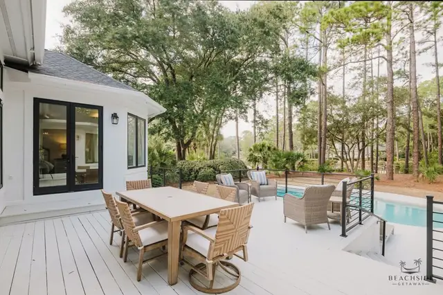 Balcony of this home in Palmetto Dunes