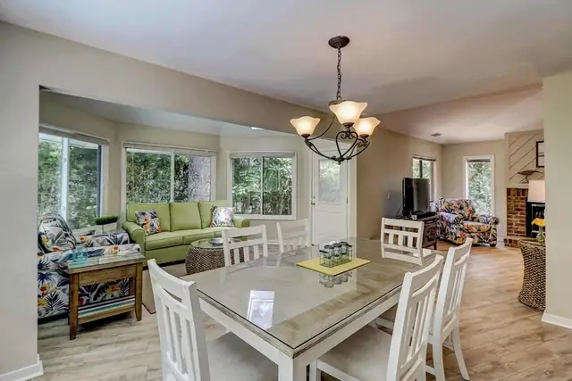 Dining area of this home in Palmetto Dunes