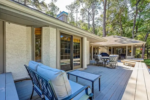 Balcony of this home in Palmetto Dunes