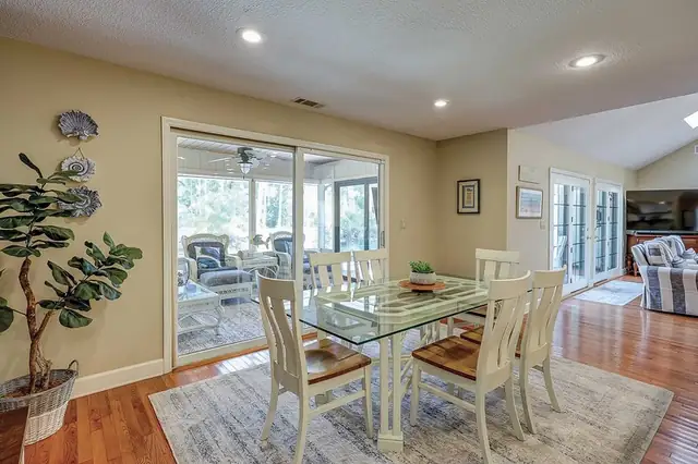 Dining area of this home in Palmetto Dunes