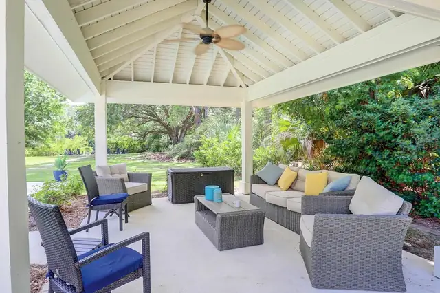 Balcony of this home in Palmetto Dunes