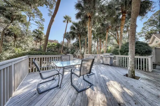 Balcony of this home in Palmetto Dunes
