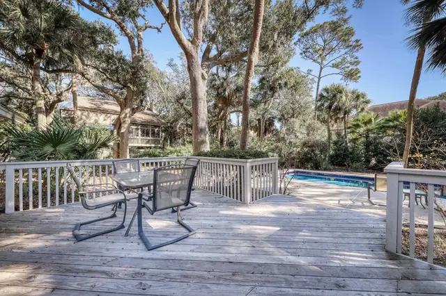 Balcony of this home in Palmetto Dunes