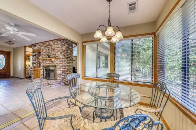 Dining area of this home in Palmetto Dunes