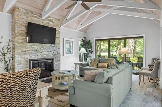 Living room of this home in Palmetto Dunes