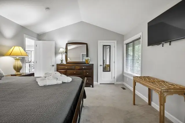 Bedroom of this home in Palmetto Dunes
