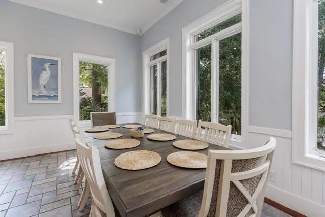 Dining area of this home in Palmetto Dunes