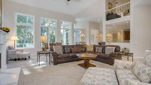Living room of this home in Palmetto Dunes